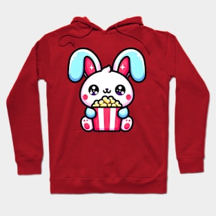 Popcorn rabbit for movie lovers Hoodie